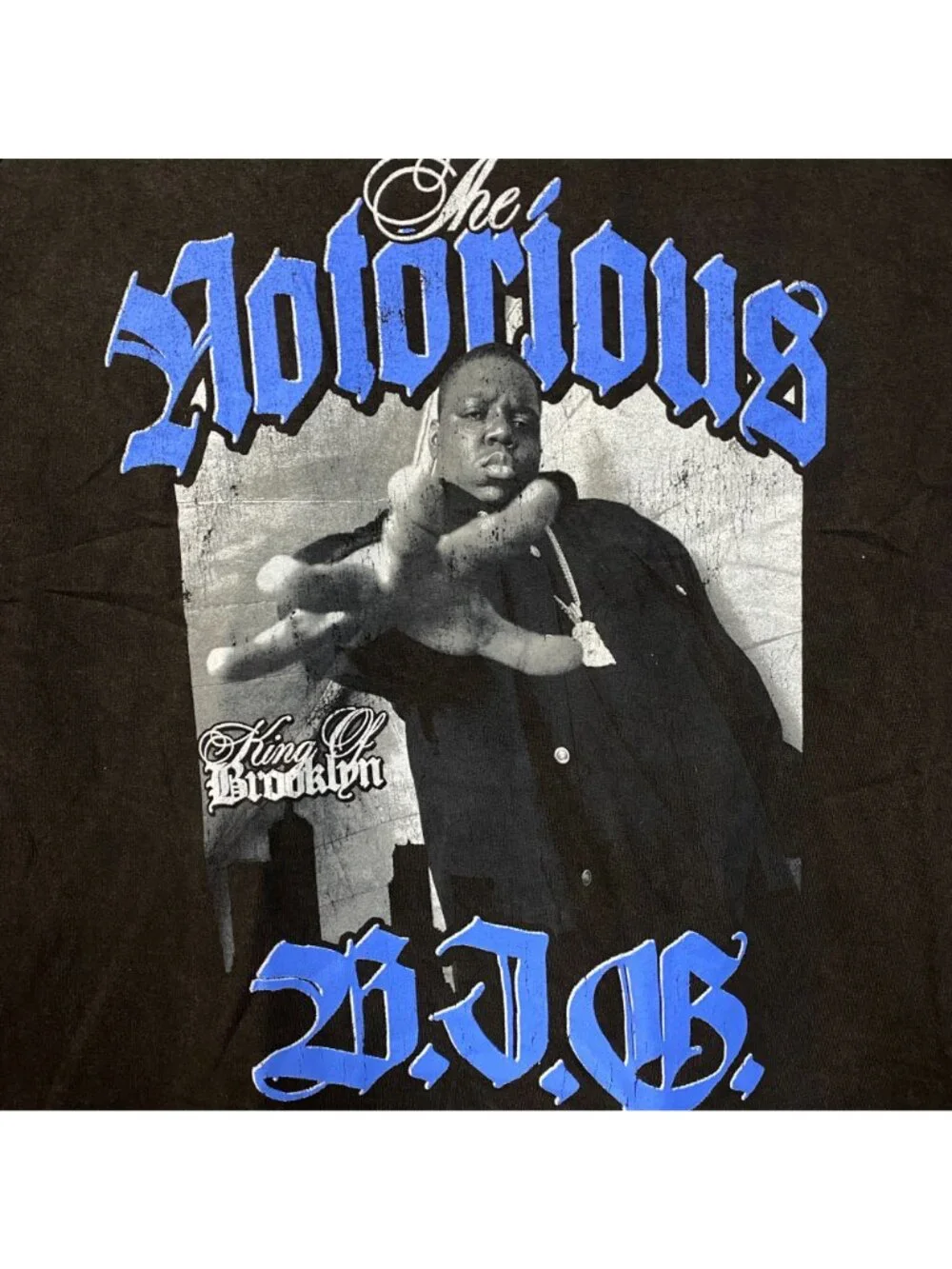 The Notorious B.I.G. King of Brooklyn Big T-shirt Large